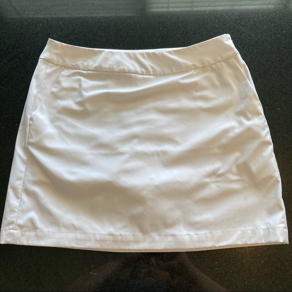 Nike Dri Fit Golf Skort Skirt 8 White Light
